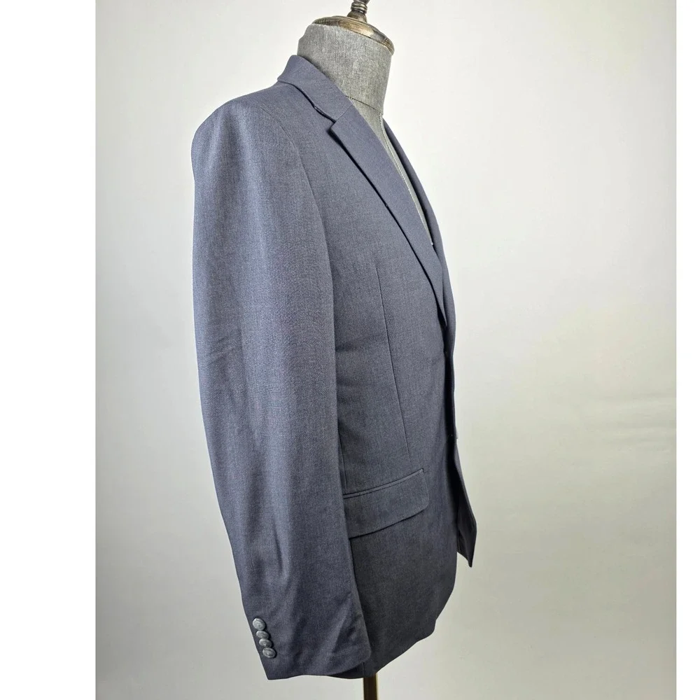 Nautica 2 Piece Suit Mens Chest 36R Pants‎ 30Wx30L Charcoal Modern Fit NWT